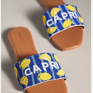 Maeve Fiona Beaded Slide Sandals